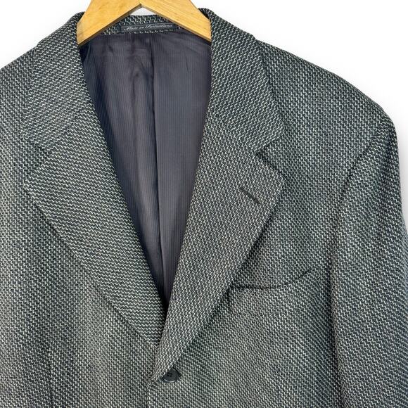 Vintage Ermenegildo Zegna Soft Blazer 3 Button Sport Coat Jacket Wool Blend 41R - Picture 3 of 12